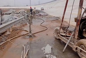 汕尾公路钻孔施工